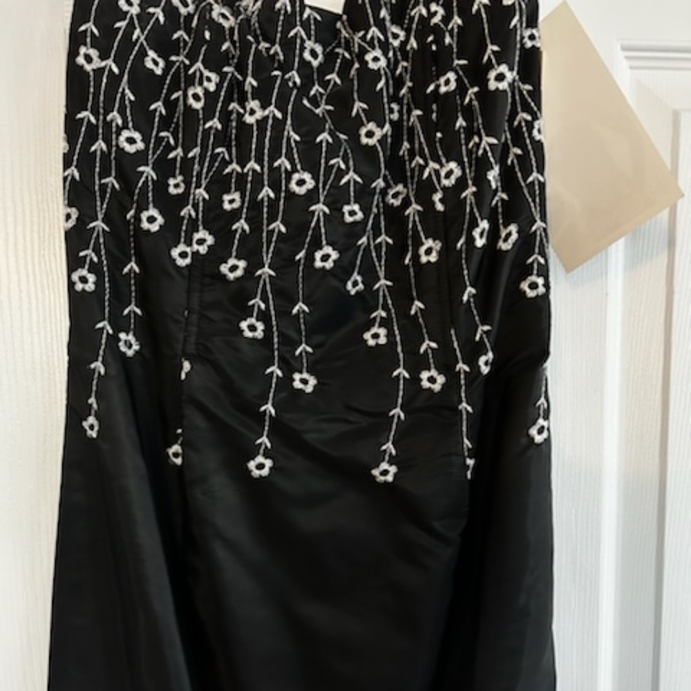 Jessica McLintock - Long Black Strapless Gown, Size 3 - NWT - Picture 5 of 7